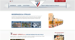 Desktop Screenshot of fermat-opravy.com